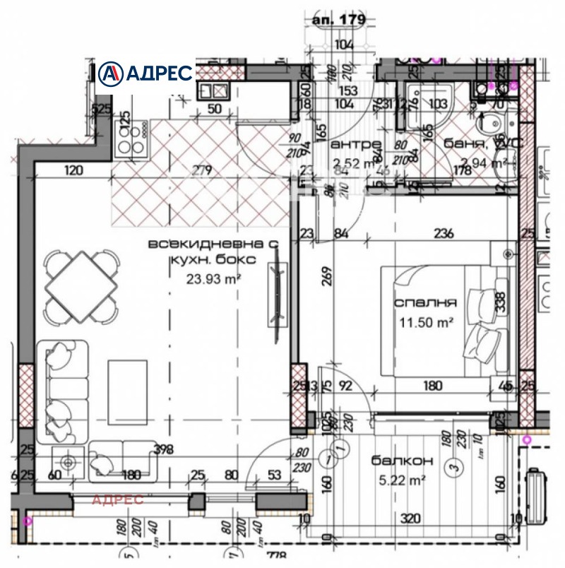 Продава  2-стаен, град Варна, Младост 1 •  114 900 EUR • ID 30393532 — holmes.bg - [1] 
