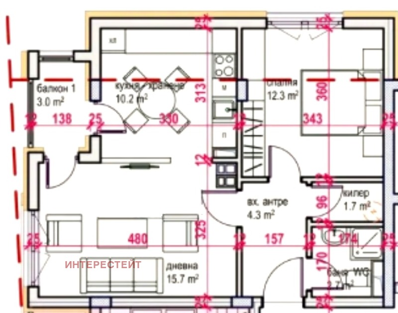 Продава  2-стаен град Бургас , Меден рудник - зона В , 68 кв.м | 54092832 - изображение [3]