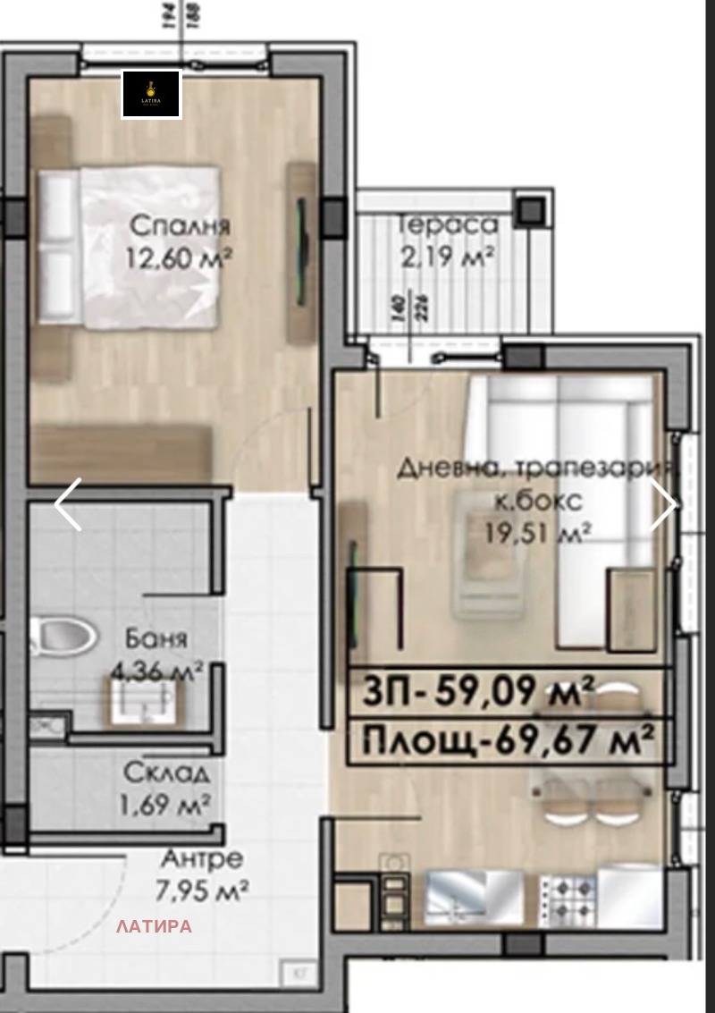 For Sale  1 bedroom Sofia , Ovcha kupel , 70 sq.m | 22742409 - image [14]