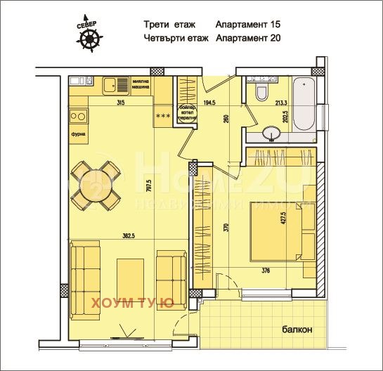 На продаж  1 спальня София , Кръстова вада , 75 кв.м | 76664307 - зображення [2]