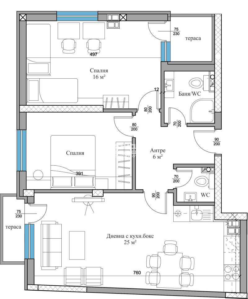 Zu verkaufen  2 Schlafzimmer Plowdiw , Hristo Smirnenski , 107 qm | 22016635 - Bild [4]