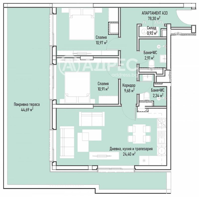 Продава  3-стаен град София , Младост 4 , 98 кв.м | 77937655 - изображение [4]