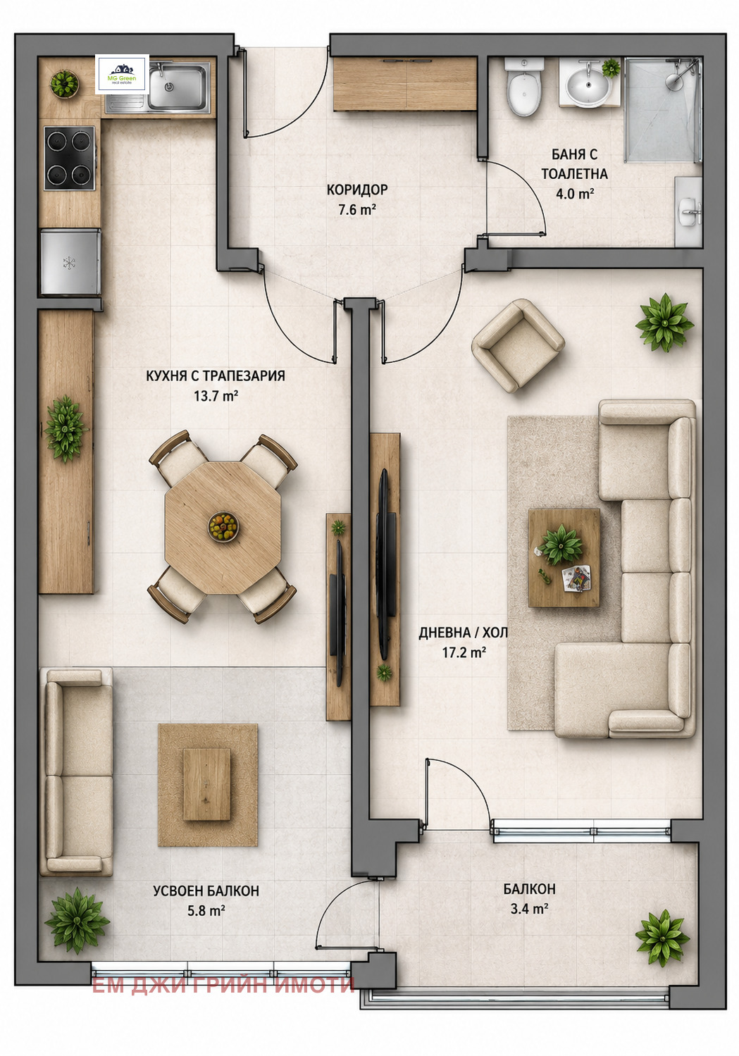 Продава 2-СТАЕН, гр. София, Малинова долина, снимка 3 - Апартаменти - 54608556