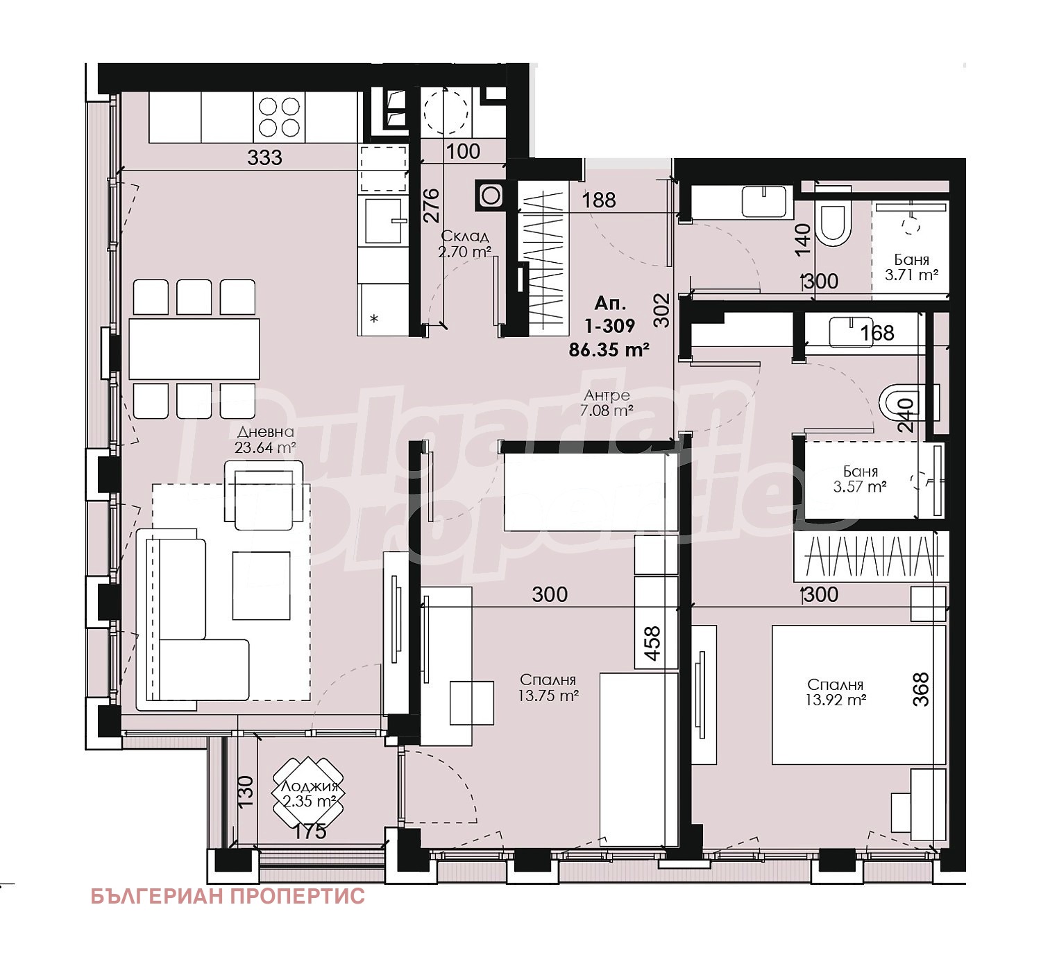 Продава 3-СТАЕН, гр. Костинброд, област София област, снимка 3 - Апартаменти - 53644807