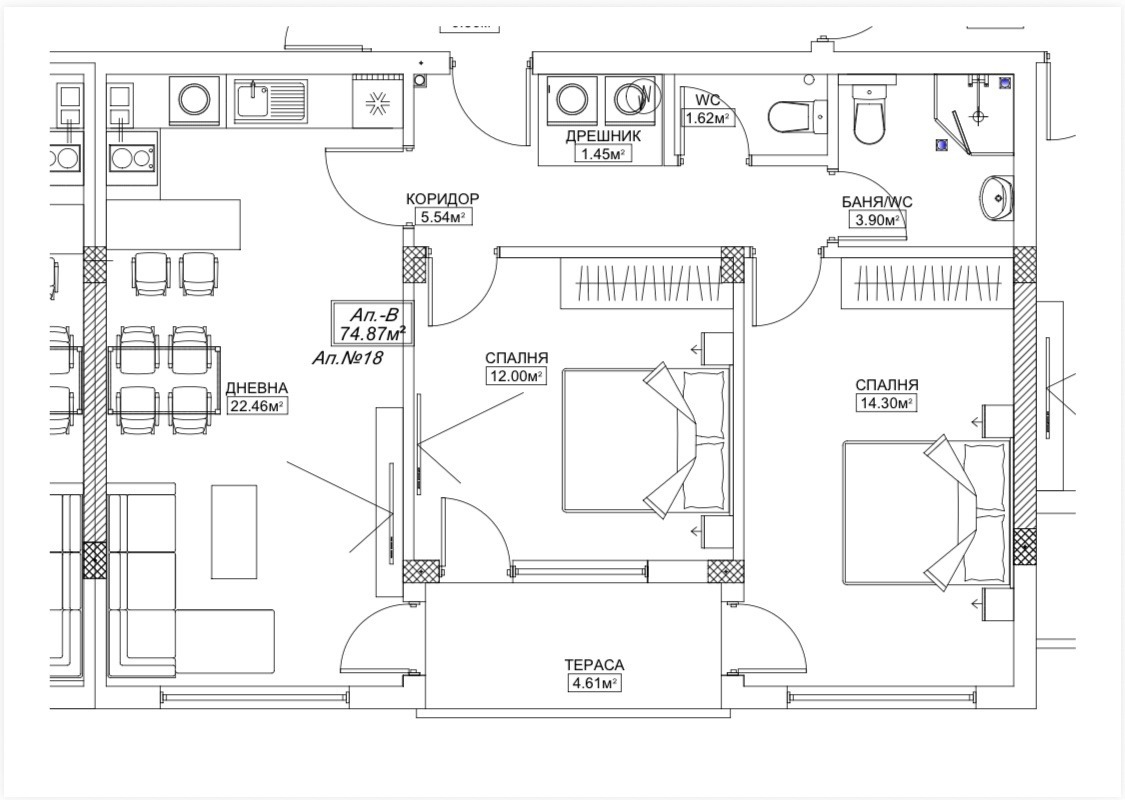 Продава 3-СТАЕН, гр. Плевен, Широк център, снимка 3 - Апартаменти - 54328017