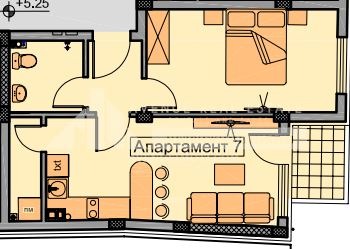 Продава  2-стаен град Пловдив , Христо Смирненски , 63 кв.м | 89562747 - изображение [2]