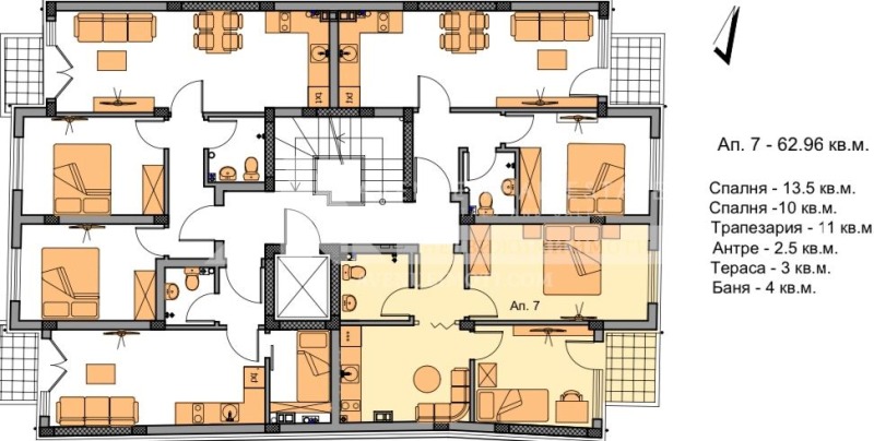 Продава 2-СТАЕН, гр. Пловдив, Христо Смирненски, снимка 2 - Aпартаменти - 46703231