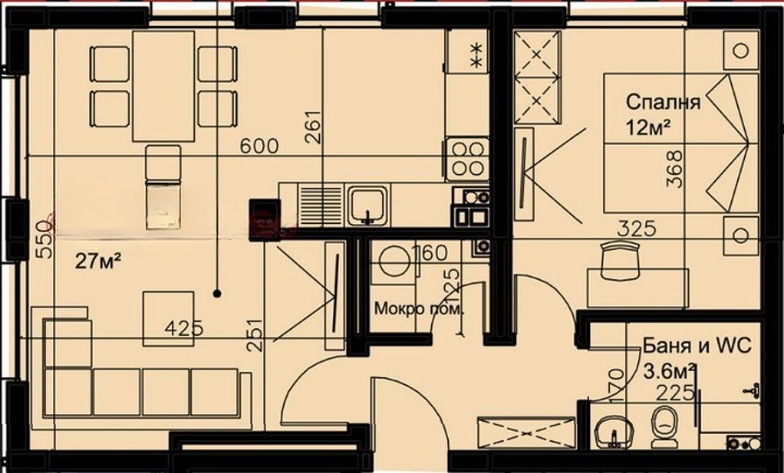 Satılık  1 yatak odası Sofia , Triagalnika , 73 metrekare | 25186352 - görüntü [4]