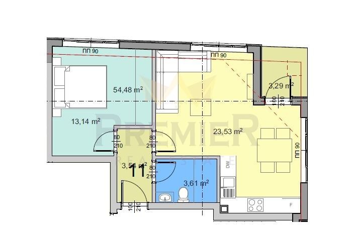Продается  1 спальня Варна , Трошево , 65 кв.м | 36571918 - изображение [3]