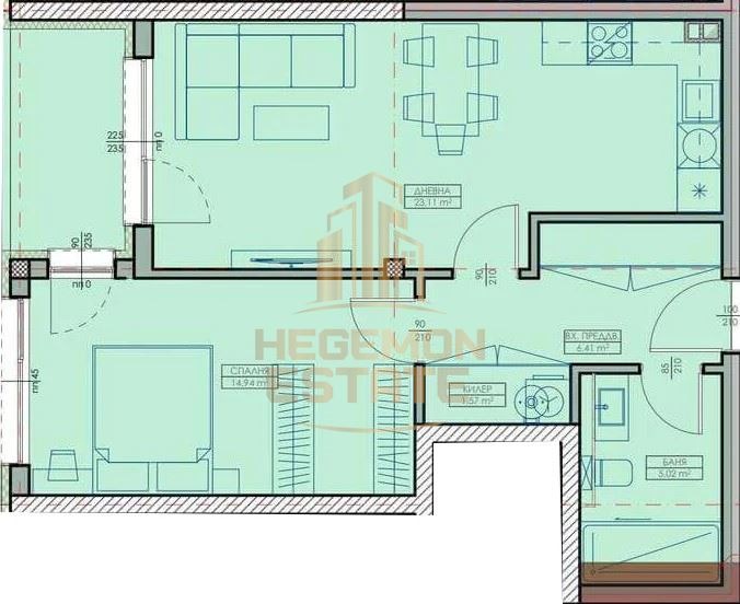 Продава 2-СТАЕН, гр. Варна, Кайсиева градина