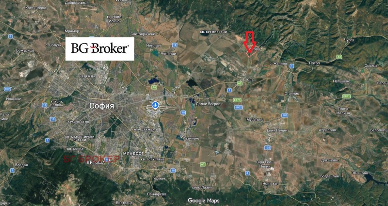 Продава ПАРЦЕЛ в град София, гр. Бухово - 850 кв.м / 68 000 € » 132 996.44 лв., БГ БРОКЕР
