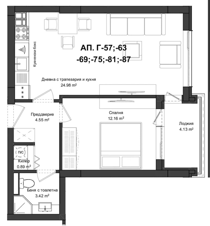 Продава 2-СТАЕН, гр. Пловдив, Гагарин, снимка 2 - Aпартаменти - 49220452