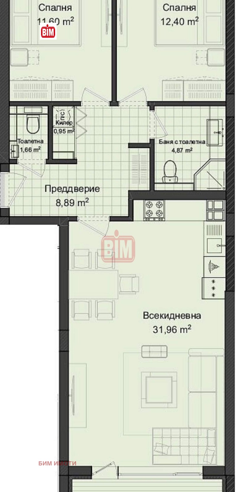 Продава 2-СТАЕН, гр. Пловдив, Гагарин, снимка 4 - Апартаменти - 53456195