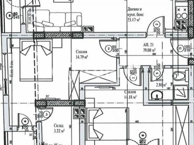 Продава 3-СТАЕН, гр. София, Манастирски ливади, снимка 2 - Aпартаменти - 47951041