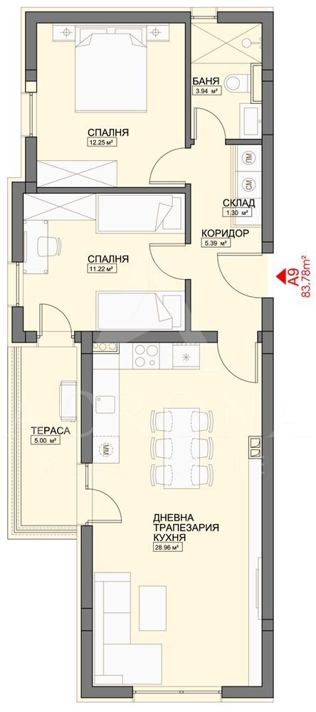 Na prodej  2 ložnice Plovdiv , Ostromila , 97 m2 | 14633443 - obraz [2]