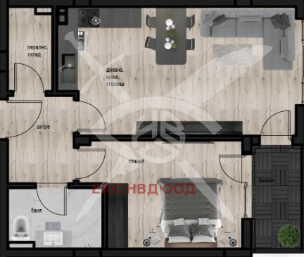 Продава 2-СТАЕН, гр. Пловдив, Кючук Париж, снимка 1 - Aпартаменти - 47544238