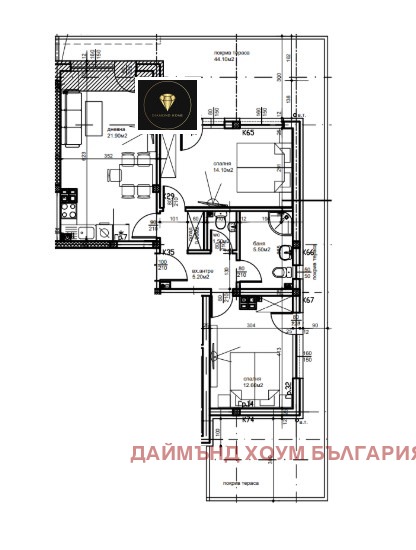 Til salg  2 soveværelser Plovdiv , Ostromila , 135 kvm | 58298074 - billede [2]