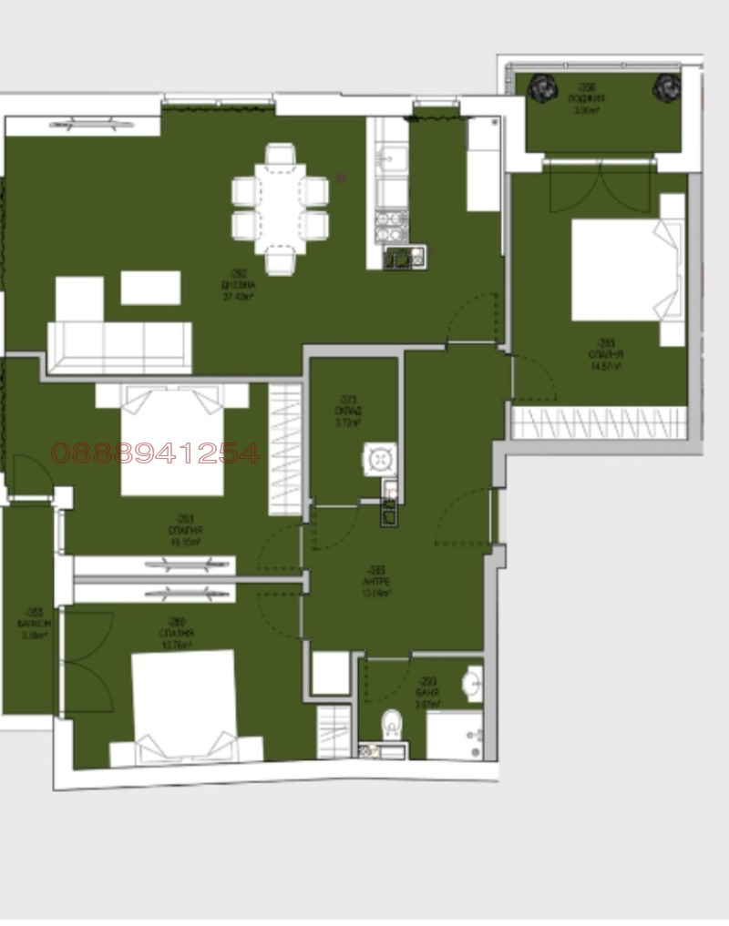 De vânzare  3 dormitoare Sofia , Levsci , 157 mp | 36006586 - imagine [3]