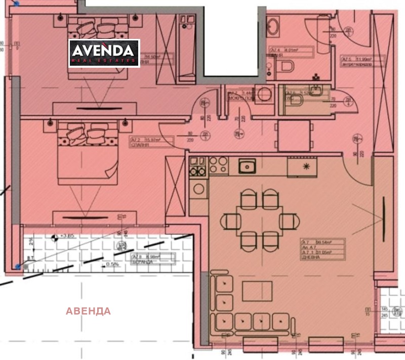 À venda  2 quartos Sofia , Lozen , 126 m² | 34116912 - imagem [3]