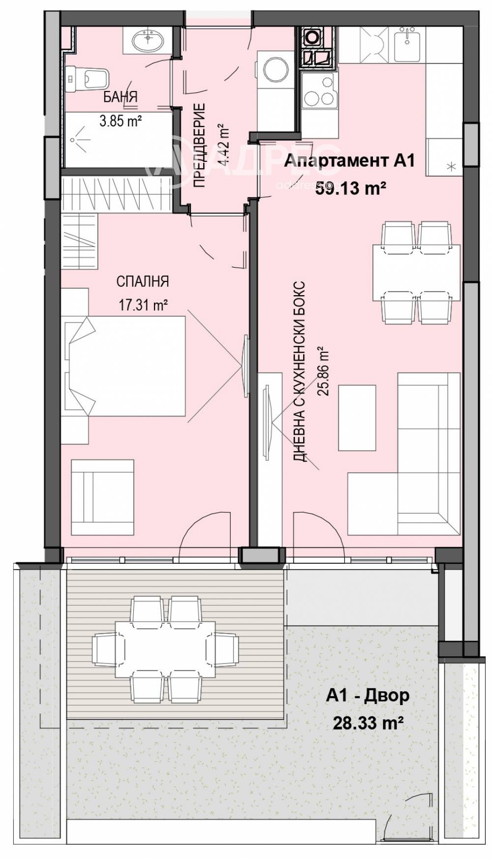 Продава 2-СТАЕН, гр. София, Кръстова вада, снимка 4 - Апартаменти - 55940201
