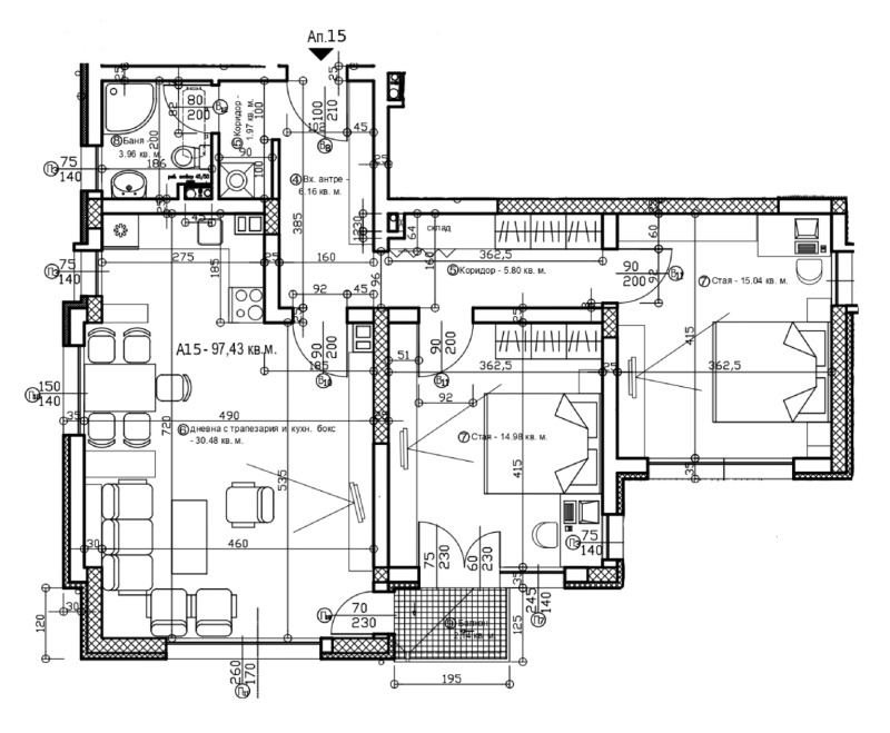 Zu verkaufen  2 Schlafzimmer Sofia , Lewski , 115 qm | 98092463 - Bild [2]