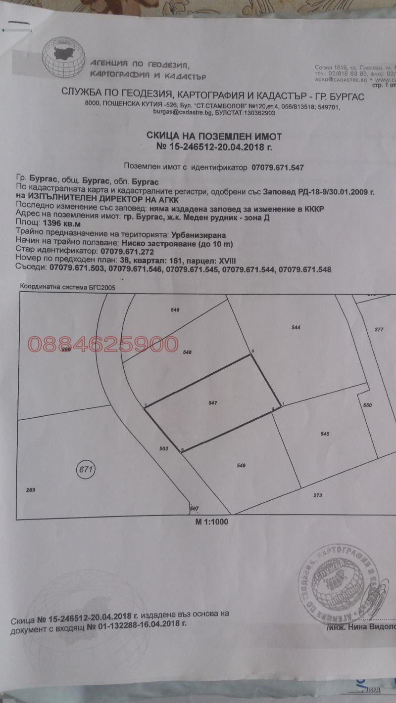 Продава ПАРЦЕЛ, гр. Бургас, област Бургас, снимка 6 - Парцели - 49309883