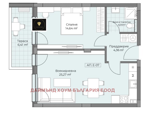 Προς πώληση  1 υπνοδωμάτιο Πλοβδηβ , Οστρομηλα , 73 τ.μ | 49459170 - εικόνα [2]