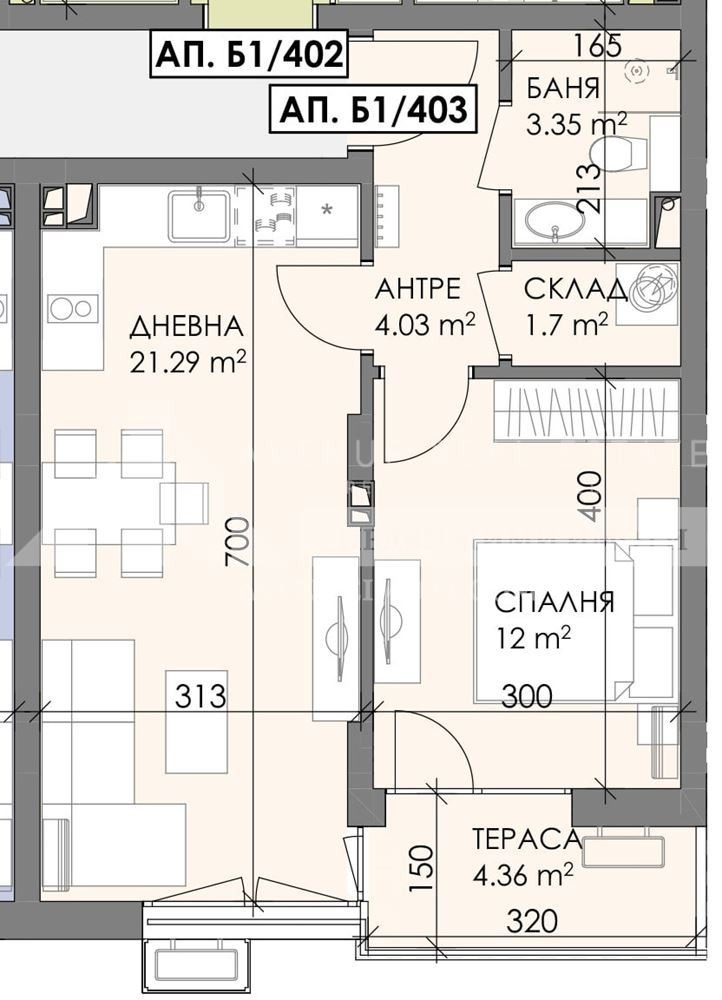 For Sale  1 bedroom Burgas , Meden rudnik - zona B , 63 sq.m | 25567177 - image [3]