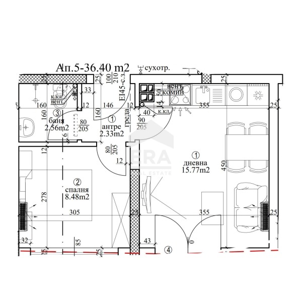 Продава 2-СТАЕН, гр. Варна, Погреби, снимка 2 - Апартаменти - 55818106