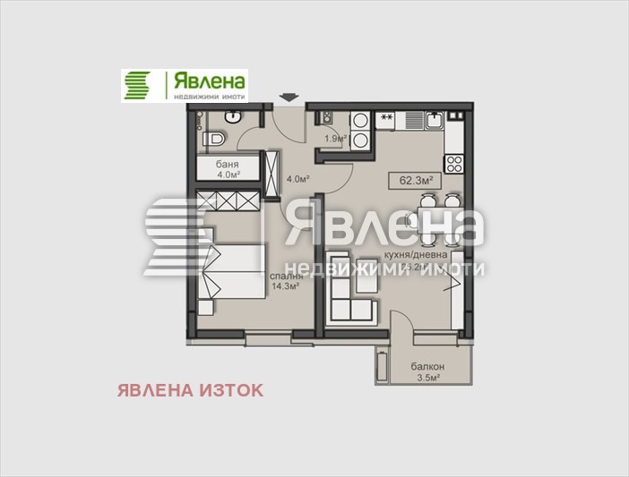 Продава 2-СТАЕН, гр. София, Красно село, снимка 6 - Aпартаменти - 48215629