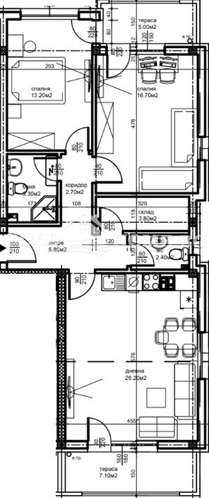 Продава 3-СТАЕН, гр. Пловдив, Беломорски, снимка 8 - Апартаменти - 54289575