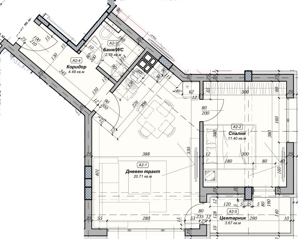 Продава 2-СТАЕН, гр. Варна, ХЕИ, снимка 6 - Апартаменти - 55374000