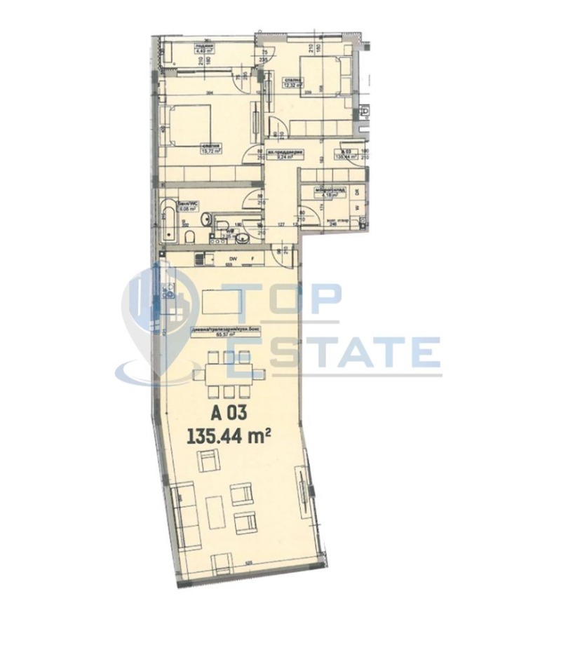 Продава 3-СТАЕН, гр. Велико Търново, Бузлуджа, снимка 3 - Aпартаменти - 47602768