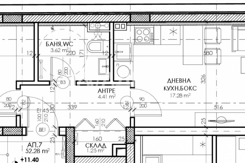Til salg  1 soveværelse Sofia , Tsentar , 62 kvm | 85950307 - billede [3]