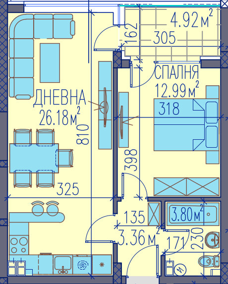 Продава  2-стаен град Пловдив , Център , 72 кв.м | 20957246 - изображение [2]