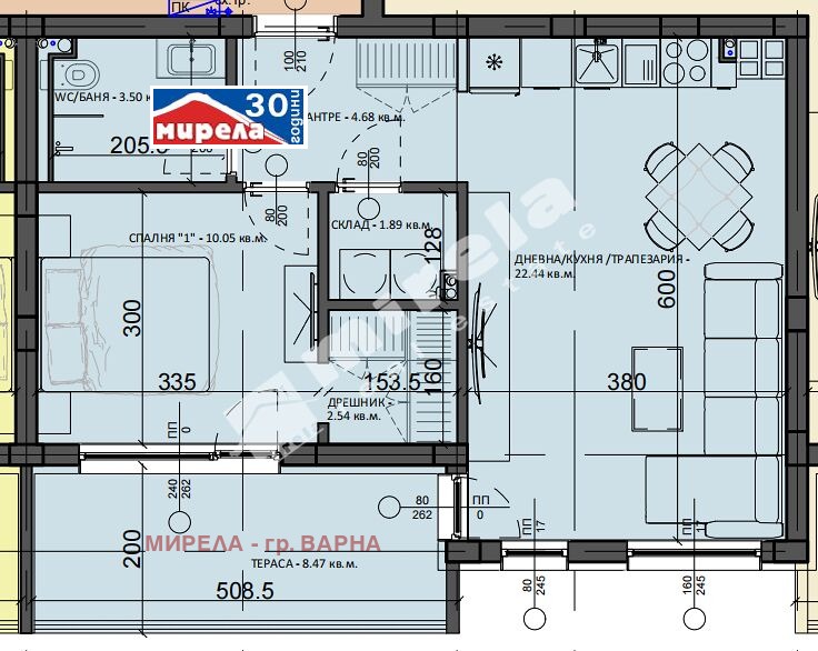 Продава 2-СТАЕН, град Варна, м-т Ален мак • 108930 € / 213048.56 лв. • 33545259 1