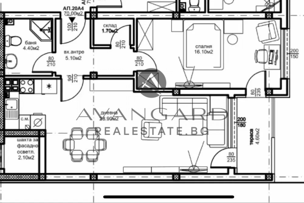 Продава 2-СТАЕН, гр. Пловдив, Кючук Париж, снимка 9 - Апартаменти - 56070844