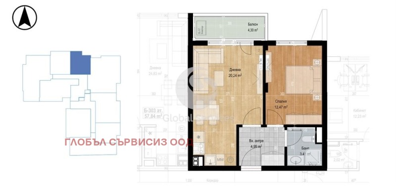 For Sale  1 bedroom Sofia , Mladost 4 , 65 sq.m | 67848710