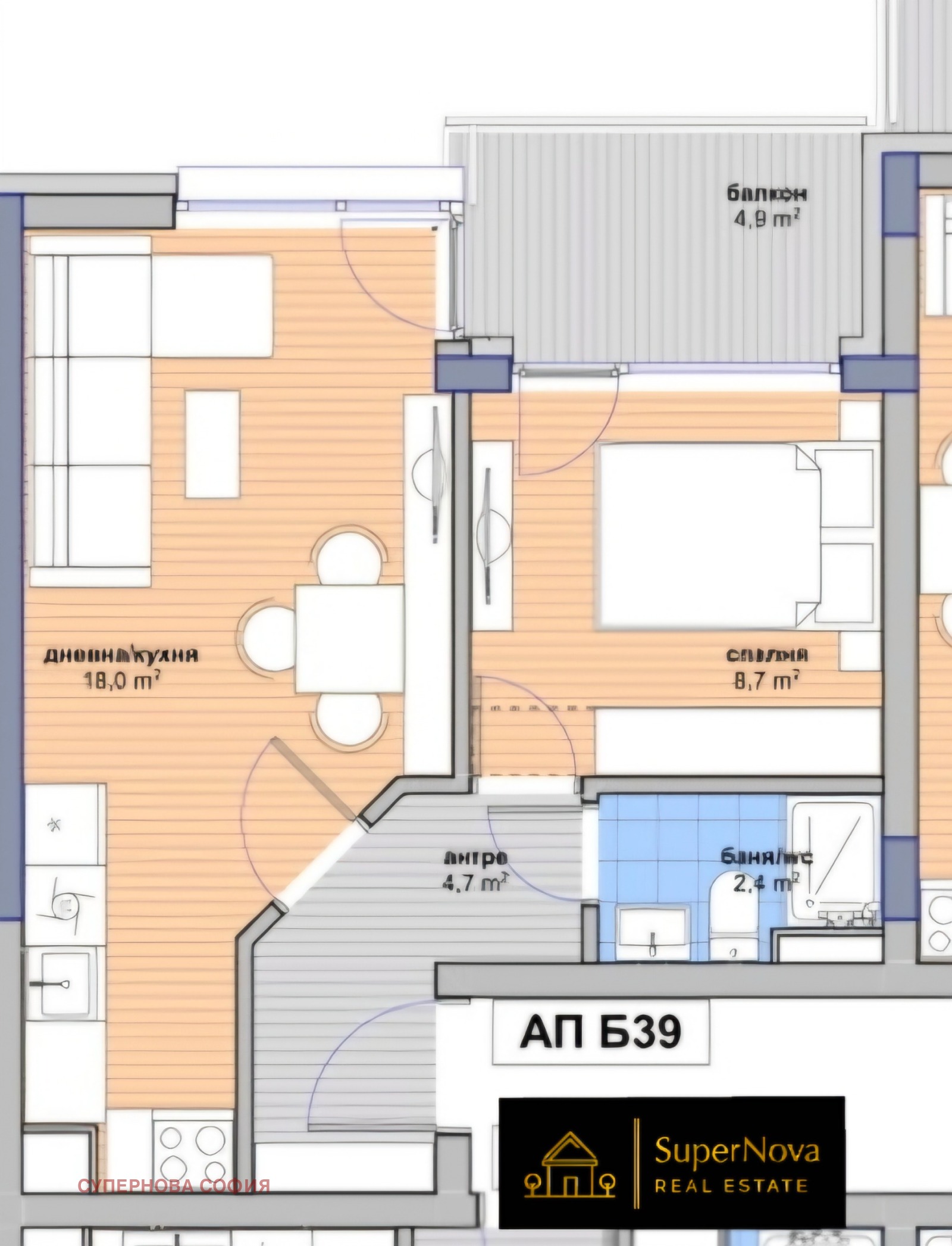 Продава 2-СТАЕН, гр. София, Малинова долина, снимка 2 - Апартаменти - 53957521