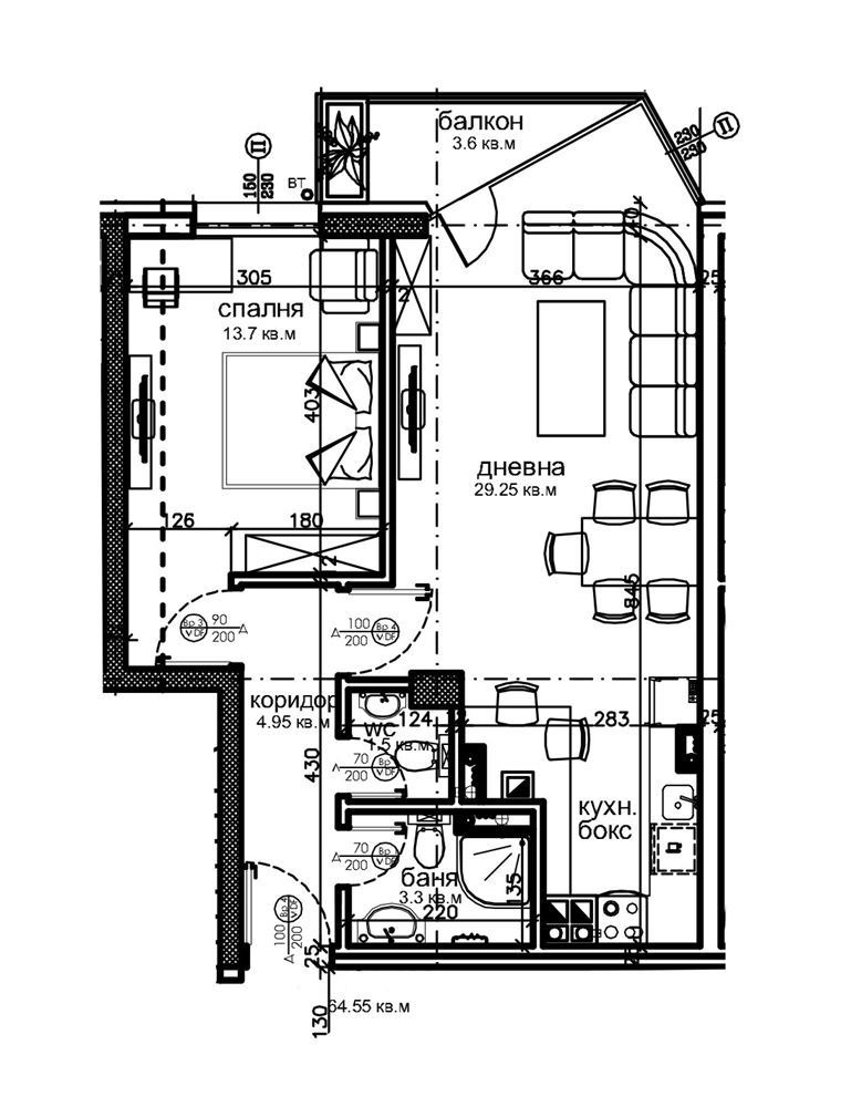 In vendita  1 camera da letto Sofia , Ovcha kupel , 72 mq | 73753616 - Immagine [3]
