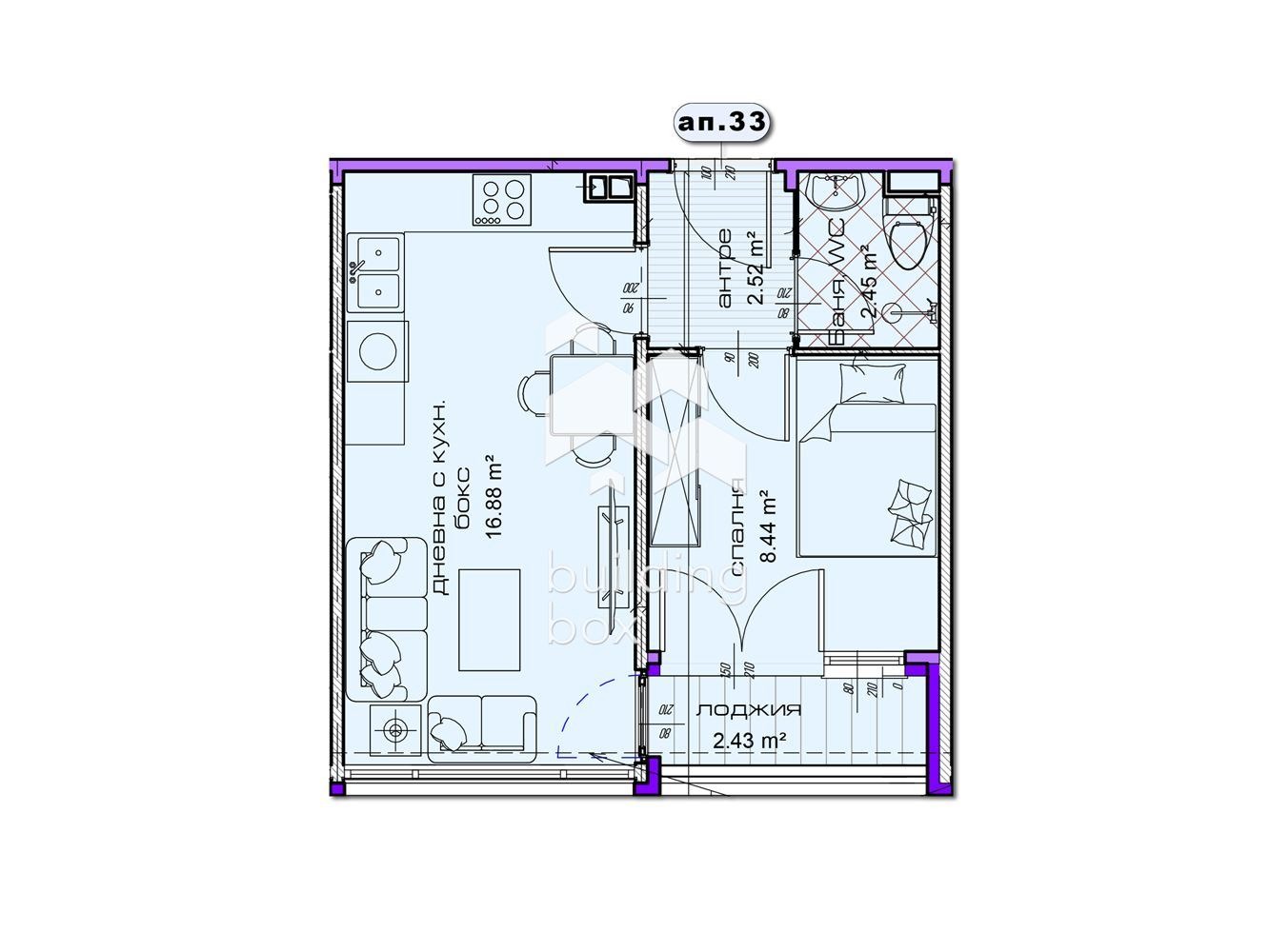 Продава 2-СТАЕН, гр. Шумен, Добруджански, снимка 2 - Апартаменти - 54914144