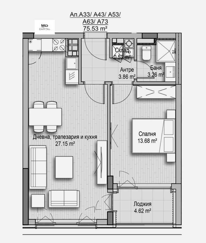 Продава 2-СТАЕН, гр. София, Витоша, снимка 5 - Aпартаменти - 48114587