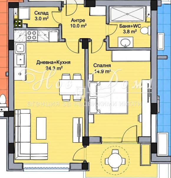 Продава 2-СТАЕН, гр. Пловдив, Остромила, снимка 2 - Апартаменти - 56224087