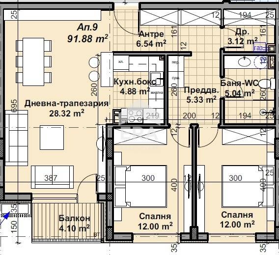 Продава 3-СТАЕН, гр. София, м-т Гърдова глава, снимка 8 - Апартаменти - 53938475