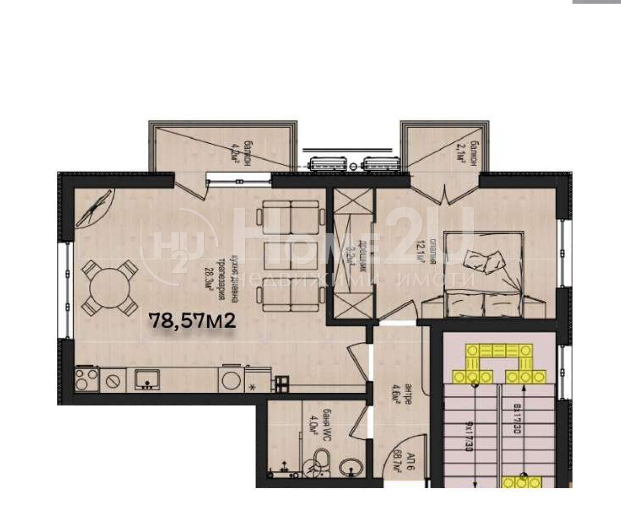 Продава 2-СТАЕН, гр. Варна, с. Звездица, снимка 8 - Апартаменти - 54331879