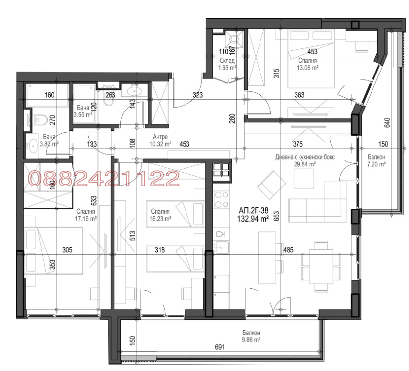 Продава 4-СТАЕН, гр. София, Красно село, снимка 14 - Апартаменти - 55122395