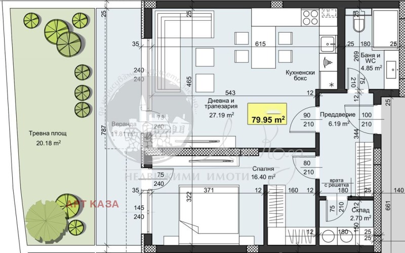 Продава  2-стаен град Пловдив , Христо Смирненски , 95 кв.м | 37009232 - изображение [8]