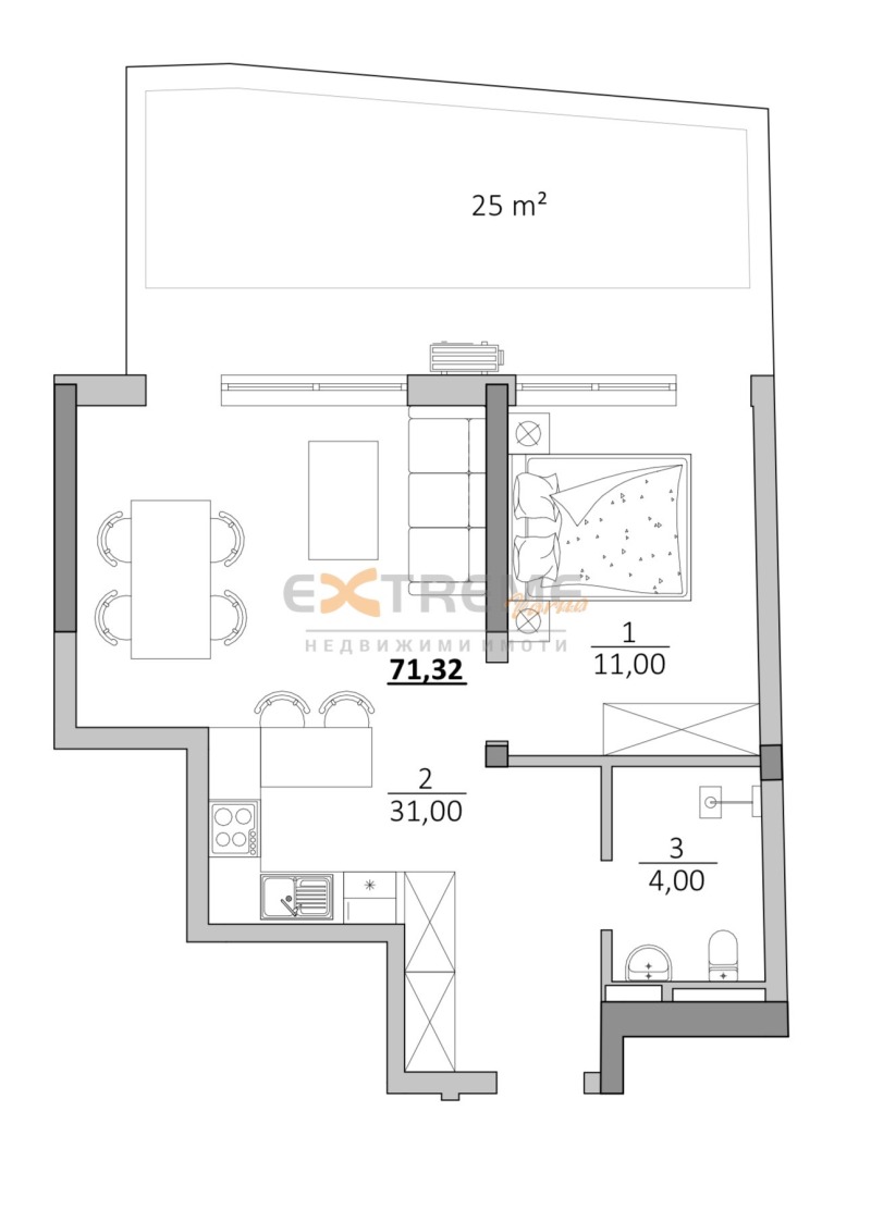 Продава 2-СТАЕН, гр. Варна, Фестивален комплекс, снимка 3 - Aпартаменти - 48979533