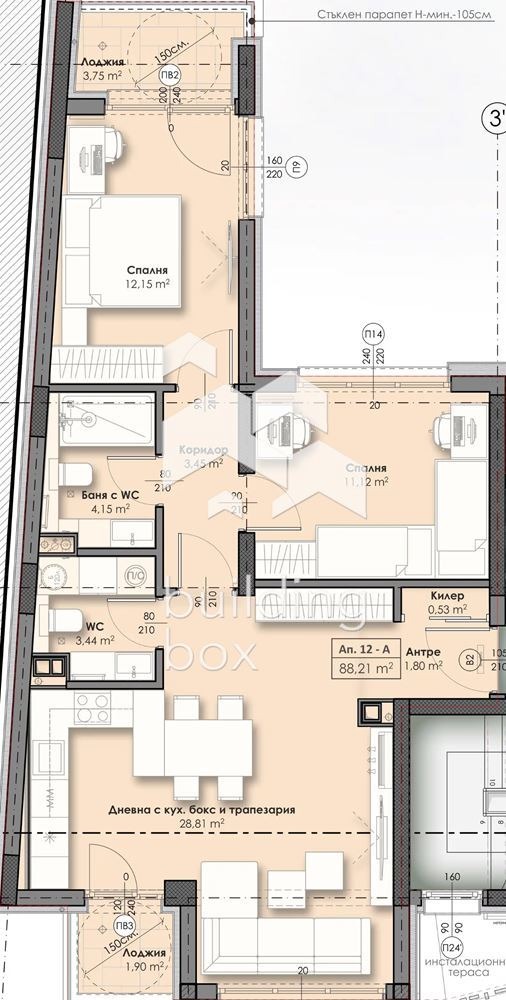 Продава 3-СТАЕН, гр. София, Връбница 2, снимка 2 - Апартаменти - 54698613