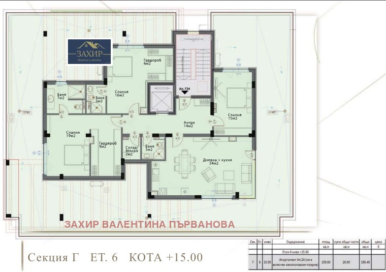 Продава  4-стаен град София , Модерно предградие , 188 кв.м | 78218411 - изображение [2]